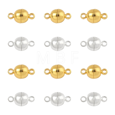 12 Sets 2 Colors Brass Magnetic Clasps KK-FS0001-55A-1