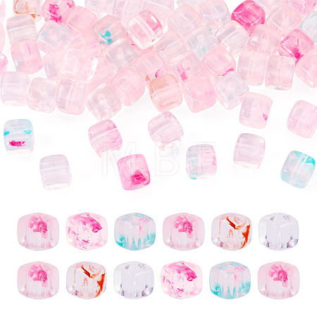 60Pcs Transparent Acrylic Beads OACR-TA0004-88E-1