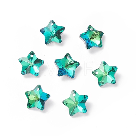 Electroplate Glass Charms X-GLAA-H104-A05-1