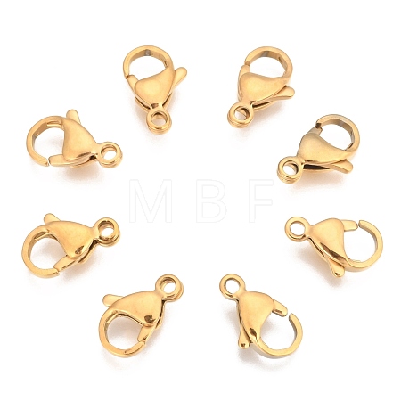 304 Stainless Steel Lobster Claw Clasps STAS-T040-PJ212-13-1