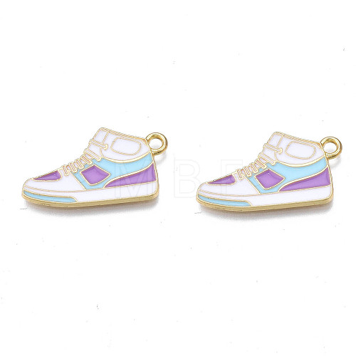 Alloy Enamel Shoes Pendants PALLOY-N170-023A-NR-1