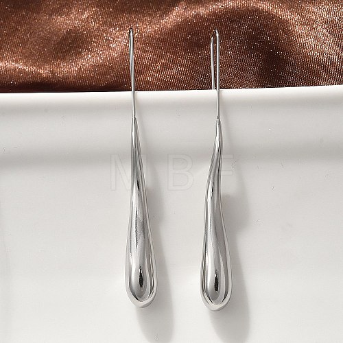 304 Stainless Steel Dangle Earrings EJEW-U048-01P-1