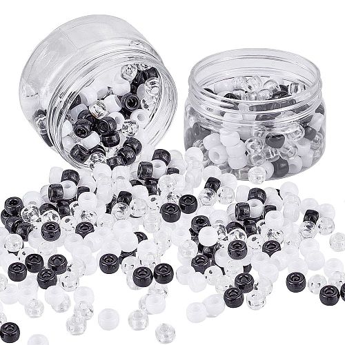 Transparent Acrylic European Beads OACR-NB0001-06-1