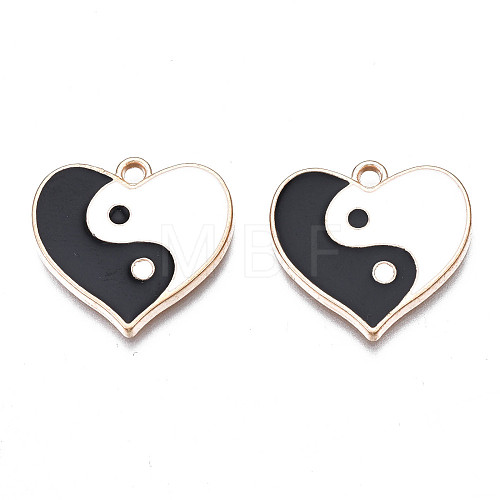 Alloy Enamel Pendants PALLOY-N160-028LG-1