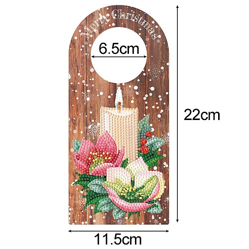 Christmas DIY Diamond Painting Door Decoration Kits PW-WG0AE6E-02-1