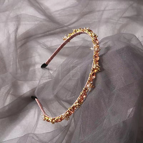 Shiny Elegant Glass Hair Bands PW-WG75179-15-1