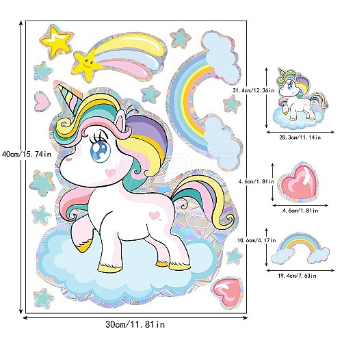 Rainbow Prism Electrostatic Window Stickers PW-WGF2C10-03-1