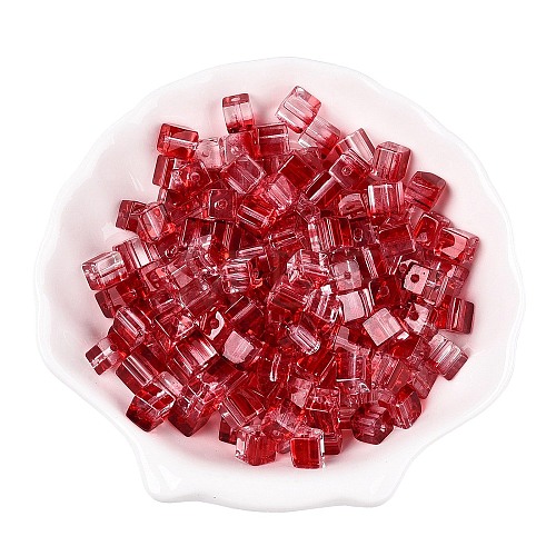 Baking Paint Transparent Glass Beads DGLA-N005-01A-09-1