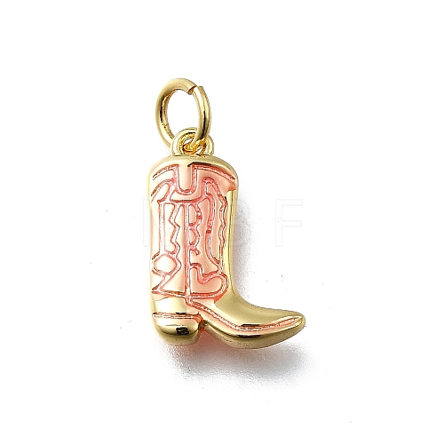 Brass Enamel Pendants KK-K400-50G-02A-1