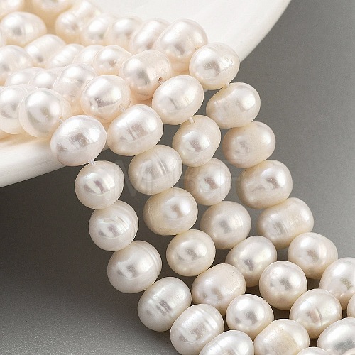 Natural Cultured Freshwater Pearl Beads Strands PEAR-C003-09G-1