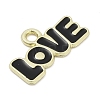 Valentine's Day Alloy Enamel Pandants PALLOY-V001-06G-2