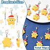 10Pcs Resin Pendant Decorations HJEW-YW00373-3