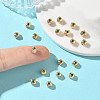 SHEGRACE Brass Cubic Zirconia Beads XGRQ4H529-682G-B-4