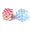 UV Plating Opaque Acrylic Beads X1-OACR-T028-71-2