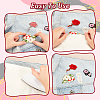 AHADERMAKER 1Set Rose & Plum Blossom Cloth Embroidery Applqiues PATC-GA0001-25-3