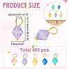 400Pcs Frosted Acrylic Charms FIND-DC0001-49-2