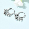 Round 304 Stainless Steel Chandelier Earrings EJEW-L309-02B-P-2