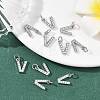 SHEGRACE Brass Micro Pave Clear Cubic Zirconia Pendants XGRQ29717-394P-V-4