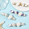 4Pcs 4 Styles Natural Shell Hair Barrettes PHAR-TA000013-1