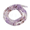Natural Purple Phantom Quartz Purple Lodolite Quartz Beads Strands G-B175-A22-3x4mm-4