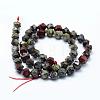 Natural Dragon Blood Beads Strands G-F523-49-6mm-2