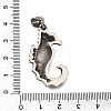 304 Stainless Steel & Resin Pendants STAS-H263-14AS-3