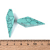 Synthetic Turquoise Pendants G-N362-22C-3