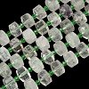 Natural Green Quartz Beads Strands G-G453-G02-7x12mm-2