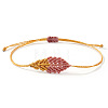 Handmade Waxed Cord Braided Bracelets for Women WF3570-3-1