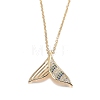 Brass Micro Pave Cubic Zirconia Pendant Necklaces NJEW-H100-03G-1