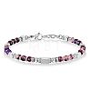 Adjustable 304 Stainless Steel Gemstone Beaded Bracelets FS-WG23DE2-08-1