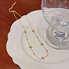 Snowflake Stainless Steel Link Chain Necklaces for Women FS-WGDC653-05-1