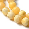 Natural Yellow Jade Beads Strands G-F591-17-10MM-7