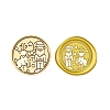 Christmas Series Wax Seal Brass Stamp Head AJEW-Z031-04G-05-1