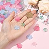 80Pcs 4 Colors Transparent Glass Beads GLAA-YW0005-94-3