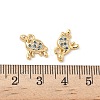 Brass Micro Pave Cubic Zirconia Charms KK-C099-01G-G-3