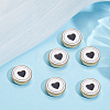 6Pcs Zinc Alloy Cufflinks BUTT-ME0001-50A-01-5