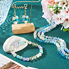 3Strands Electroplate Glass Beads Strands EGLA-TA0013-55-8