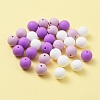 30Pcs 3 Colors Silicone Beads Round Rubber Bead 15MM Loose Spacer Beads for DIY Supplies Jewelry Keychain Making SIL-FS0001-01A-6