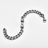 304 Stainless Steel Cuban Link Chain Bracelets for Men FS-WGF5D74-05-2