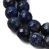 Natural Dyed Lapis Lazuli Beads Strands G-G059-6mm-6