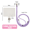 HOBBIESAY 2 Set 2 Colors Polyester Universal Adjustable Cell Phone Strap Crossbody Neck Strap Phone Charms AJEW-HY0001-28-2
