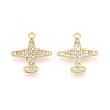 Alloy & Crystal Rhinestone Pendants PALLOY-T095-07KCG-1