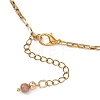 Natural Tiger Eye Chip & Round Persian Jade & Column Rhodonite Beaded Necklaces for Women NJEW-JN05633-5