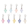 9Pcs Glass Pendant Decorations HJEW-JM03929-02-2