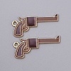 Cowboy Theme Alloy Enamel Pendants ENAM-CJC0012-050B-1