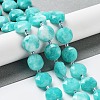 Natural White Jade Dyed Beads Strands G-NH0004-014-2