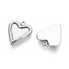 304 Stainless Steel Pendant Cabochon Settings For Enamel STAS-Q525-15P-2