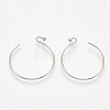 Brass Earring Hooks KK-T035-102P-2