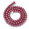 Eco-Friendly Dyed Glass Pearl Beads Strands X-HY-A008-6mm-RB027-2
